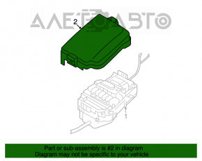 Capacul cutiei de siguranțe sub capotă pentru Kia Forte 4d 14-16