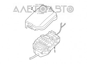 Capacul cutiei de siguranțe sub capotă pentru Kia Forte 4d 14-16