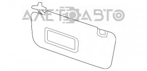 Capota dreapta Subaru Forester 14-18 SJ gri, mica, fara carlig, sub geamul de vizualizare.