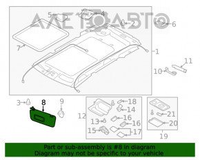 Capota dreapta Subaru Forester 14-18 SJ gri, mica, fara carlig, sub geamul de vizualizare.