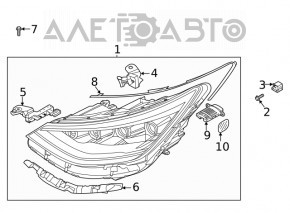 Фара передняя левая в сборе Hyundai Sonata 20- MATRIX LED