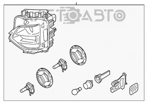 Far stânga față goală Hyundai Santa FE 19-20 halogen