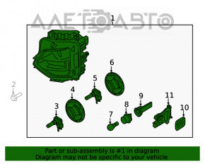 Far dreapta fata goală Hyundai Santa FE 19-20 halogen