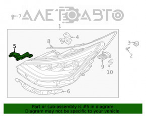 Suport far stânga față Hyundai Sonata 20- lateral