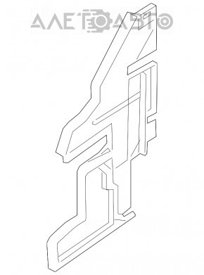 Deflector radiator dreapta Nissan Altima 16-18 halogen nou original OEM