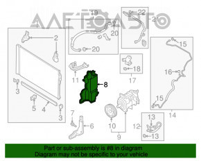 Дефлектор радиатора правый Infiniti Q50 16- 3.0 OEM