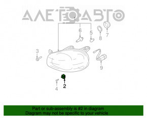 Suport far dreapta mic Hyundai Sonata 11-15