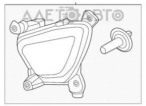 Противотуманная фара птф правая Kia Sorento 16-18 дорест