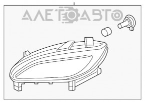 Противотуманная фара птф правая Hyundai Veloster 12-17 новый OEM оригинал