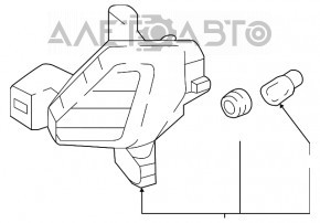 Farul de ceață dreapta pentru Hyundai Sonata 18-19, nou, neoriginal.