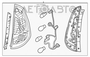 Lampa stânga Kia Soul 14-19 halogen