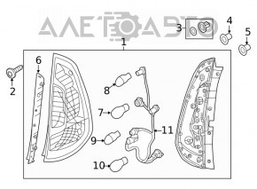 Lampa stânga Kia Soul 14-19 halogen