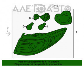 Lampa exterioară stânga aripă Hyundai Sonata 18-19