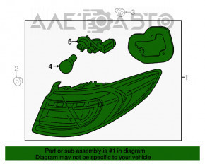 Lampa exterioară aripă stângă Hyundai Sonata 18-19 LED