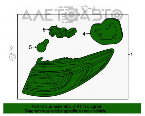 Lampa exterioară aripă stângă Hyundai Sonata 18-19 hibrid