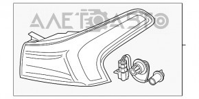 Lampă exterioară aripă stângă Hyundai Santa FE 19-20 LED