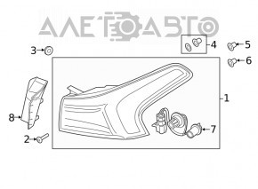 Lampa exterioară aripă dreaptă Hyundai Santa FE 19-20 LED