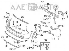 Reflector spate stanga Kia Sorento 16-18 dorest pentru bara solida noua originala OEM