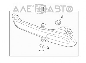 Lampa spate stânga a bara de protecție Kia Niro 17-19 HEV, PHEV