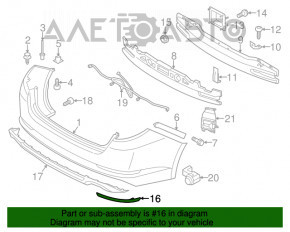 Reflector dreapta Kia Optima 14-15, nou, original OEM