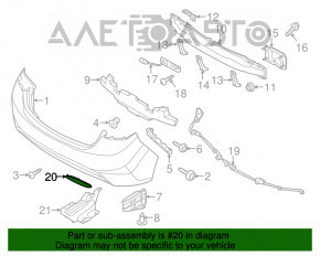 Reflector spate dreapta Hyundai Elantra UD 11-13 pre-restilizare nou OEM original