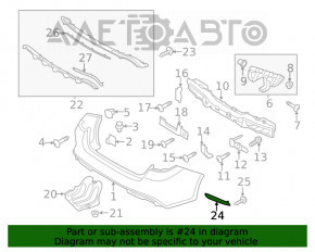 Reflector spate dreapta Kia Optima 16-18 pre-restilizare, nou, original OEM.