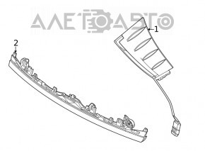 Lampa interioară pentru capacul portbagajului central Hyundai Sonata 20- nou original