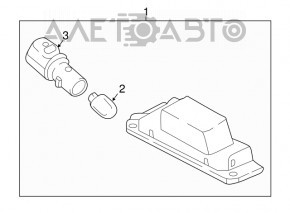 Lumina spate stânga a barei de protecție Kia Niro 17-22, nouă, originală OEM