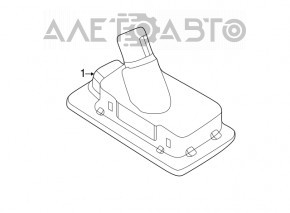 Iluminarea numărului capacului portbagajului stânga Hyundai Elantra UD 11-16 nou OEM original