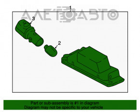 Lumina spate stânga a barei de protecție Hyundai Sonata 20- original OEM nou.