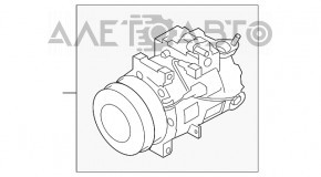 Компрессор кондиционера Infiniti G37 4d 08-14