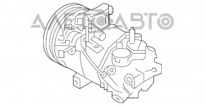 Компрессор кондиционера Nissan Rogue Sport 17-18