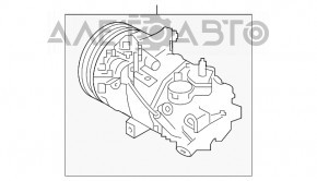 Компрессор кондиционера Nissan Sentra 20-