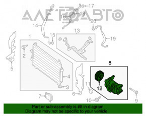 Compresorul de aer condiționat Infiniti JX35 QX60 13-