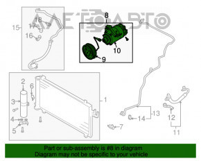 Компрессор кондиционера Nissan 350z