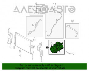 Компрессор кондиционера Infiniti G35 4d 06-09