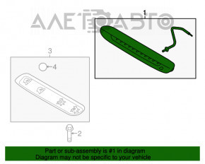 Semnal de stop Kia Soul 14-19 cu LED-uri