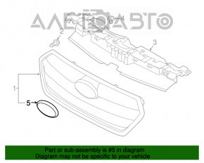 Grila radiatorului Subaru Outback 15-19