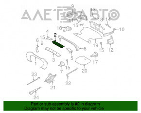 Capacul spate al raftului Nissan 350z 03-08