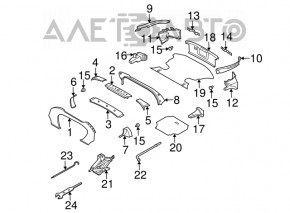 Capacul spate al raftului Nissan 350z 03-08