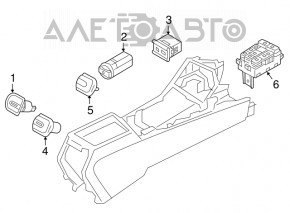 Кнопка DRIVE MODE Kia Optima 16-