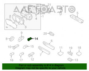 Butonul de dezactivare a controlului de stabilitate pentru Kia Sorento 14-15 restyled.