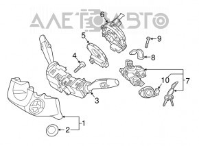 Comutatoarele de pe volan Kia Sorento 16-19 fără PTF