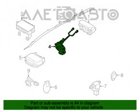 Cablu de direcție Kia Optima 11-13 hibrid