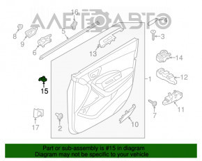 Butonul de deschidere a capacului rezervorului de combustibil interior Hyundai Santa FE Sport 13-18