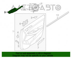 Controlul geamului electric din față, stânga, Hyundai Tucson 16-20