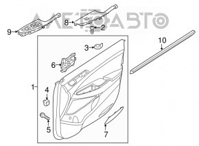 Controlul geamului electric din față, stânga, Hyundai Tucson 16-20