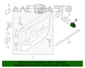 Controlul oglinzilor Hyundai Elantra AD 17-20