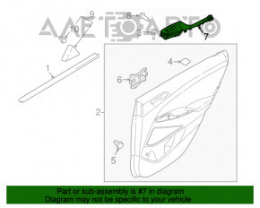 Controlul geamului electric din spate dreapta pentru Hyundai Tucson 16-20