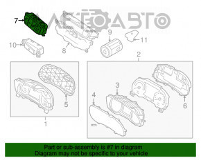 Blocul de butoane de pe panoul frontal Kia Niro 17-19 HEV, PHEV negru, cu BSM, fără urmărire a benzii.